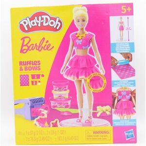 Play-Doh Barbie Ruffles & Bows Doll Set Make Play-Doh Fashion Styles & Patterns